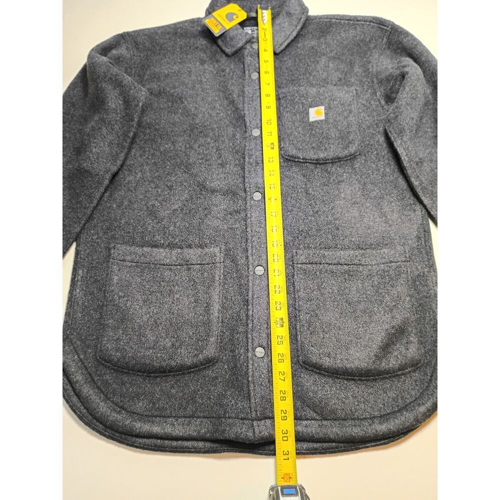 Carhartt Women's Loose Fit Fleece Shirt Jacket - Medium - Picture 4 of 8